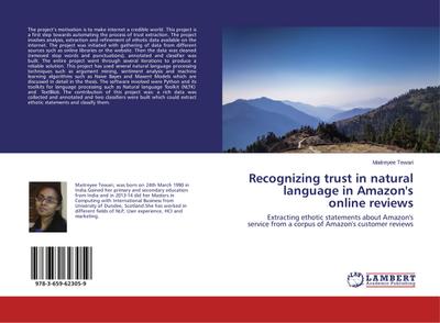 Recognizing trust in natural language in Amazon’s online reviews