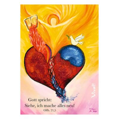 10er-Set Postkarte »Gott spricht: Siehe, ich mache alles neu« Offb 21,5