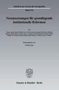Voraussetzungen für grundlegende institutionelle Reformen.