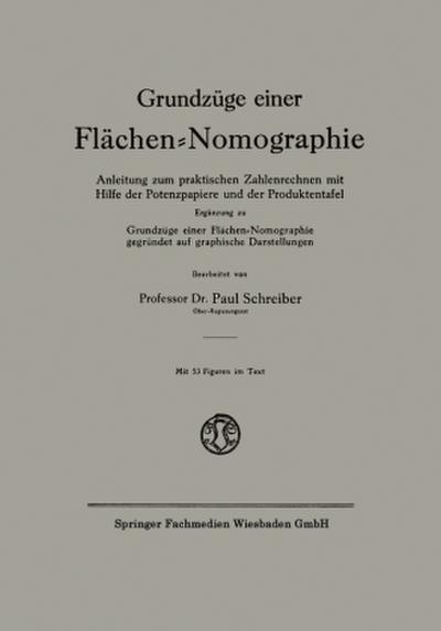 Grundzüge einer Flächen-Nomographie