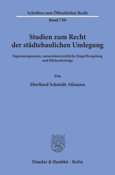 Studien zum Recht der städtebaulichen Umlegung.