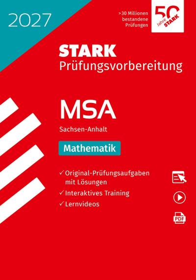 STARK Mathematik - MSA (Mittlerer Schulabschluss) 2027 Sachsen-Anhalt - Prüfungsvorbereitung