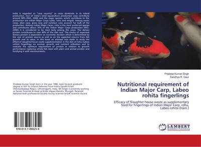 Nutritional requirement of Indian Major Carp, Labeo rohita fingerlings