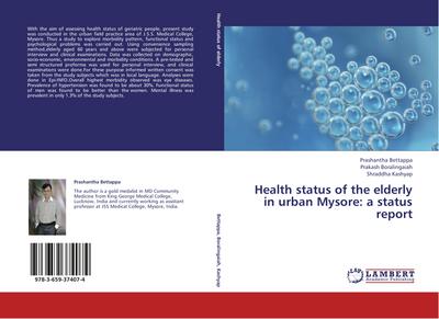 Health status of the elderly in urban Mysore: a status report