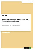 Rahmenbedingungen der Personal- und Organisationsp