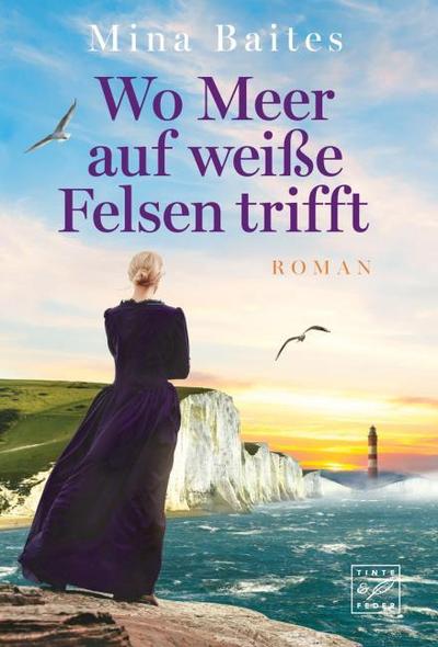 Wo Meer auf weiße Felsen trifft