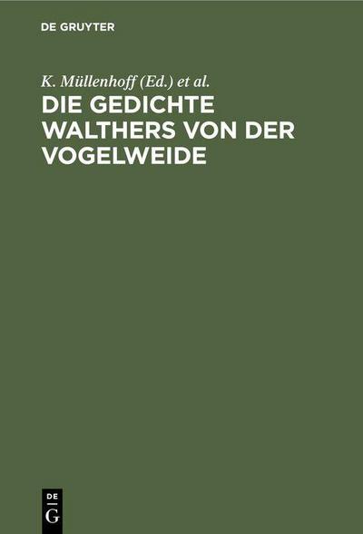 Die Gedichte Walthers von der Vogelweide