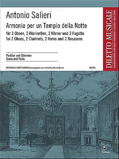 Armonia per un Tempio della Nottefür 2 Oboen, 2 Klarinetten, 2 Hörner und