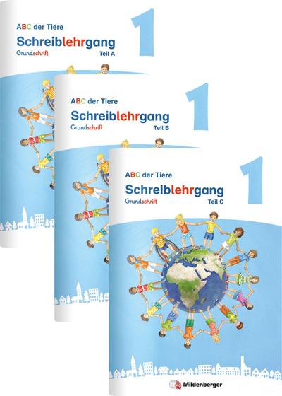 ABC der Tiere 1 Neubearbeitung - Schreiblehrgang Grundschrift, Teil A, B und C 