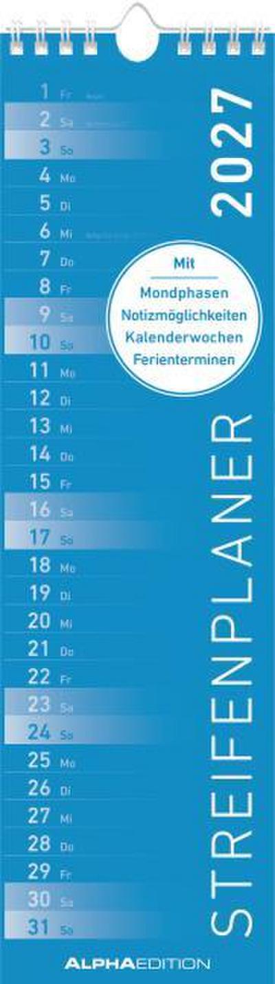 Streifenplaner Mini BLAU 2027