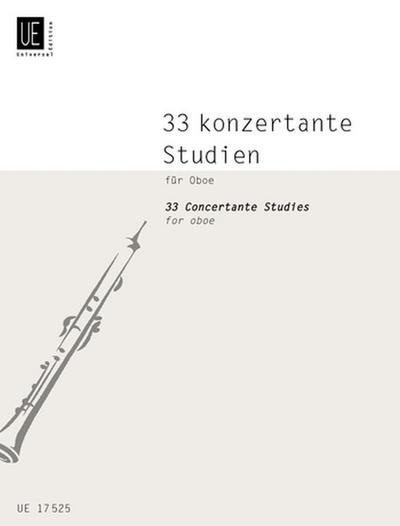 33 konzertante Studien für Oboe