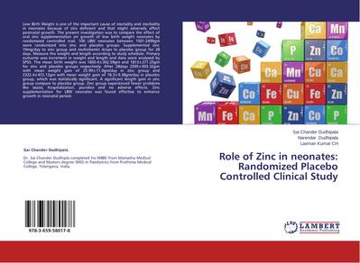 Role of Zinc in neonates: Randomized Placebo Controlled Clinical Study