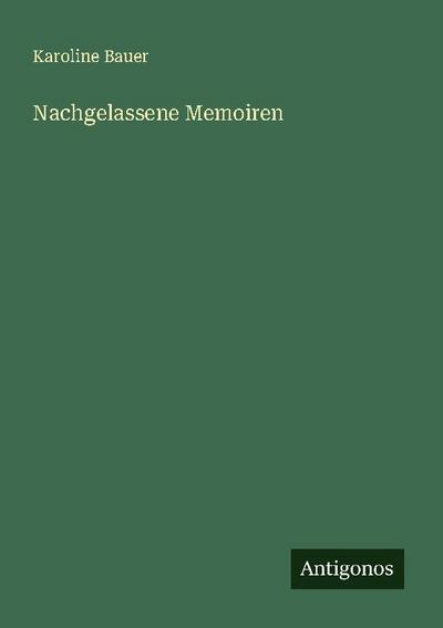 Nachgelassene Memoiren