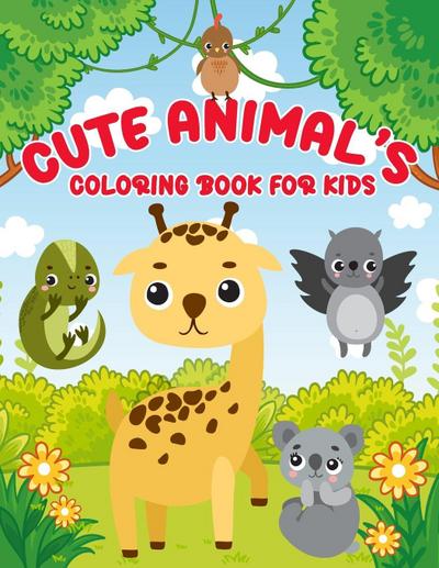 Cute Animal’s Coloring Book for Kids