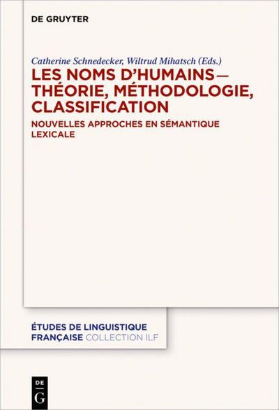 Les noms d’humains - théorie, méthodologie, classification