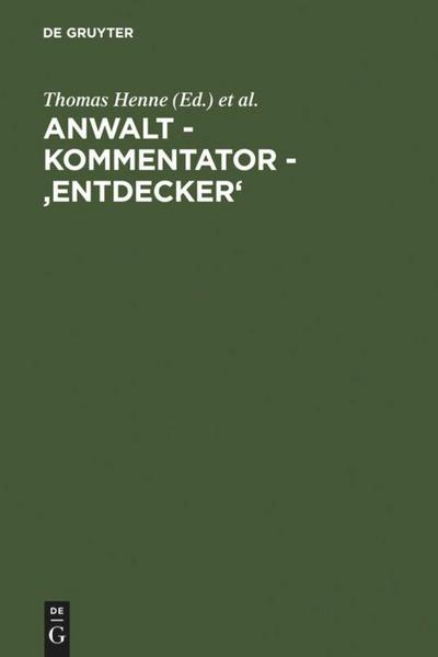 Anwalt - Kommentator - ’Entdecker’