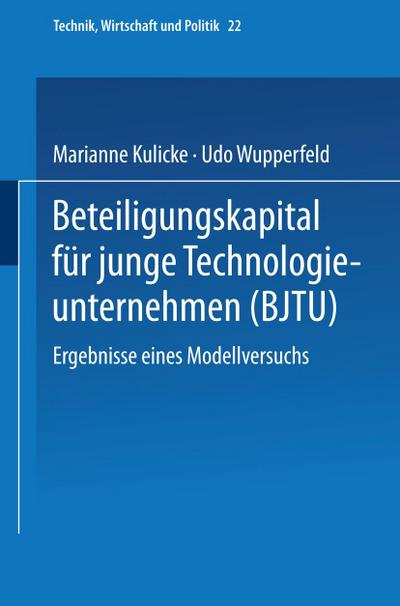 Beteiligungskapital für junge Technologieunternehmen