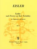 Lieder nach Texten von Kurt Tucholsky Band 2für Singstimme und Klavier