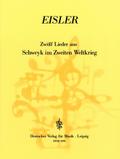 12 Lieder aus Schweyk im Zweiten Weltkriegfür Gesang und zwei Klaviere