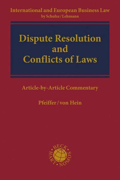 Dispute Resolution and Conflicts of Laws