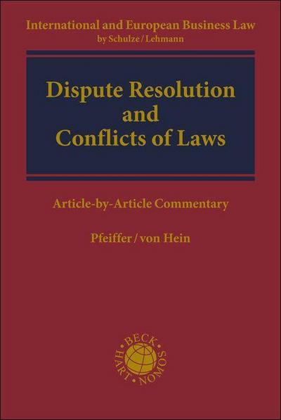 Dispute Resolution and Conflicts of Laws