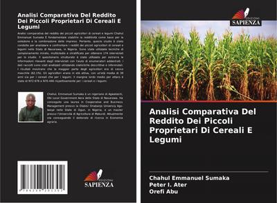 Analisi Comparativa Del Reddito Dei Piccoli Proprietari Di Cereali E Legumi