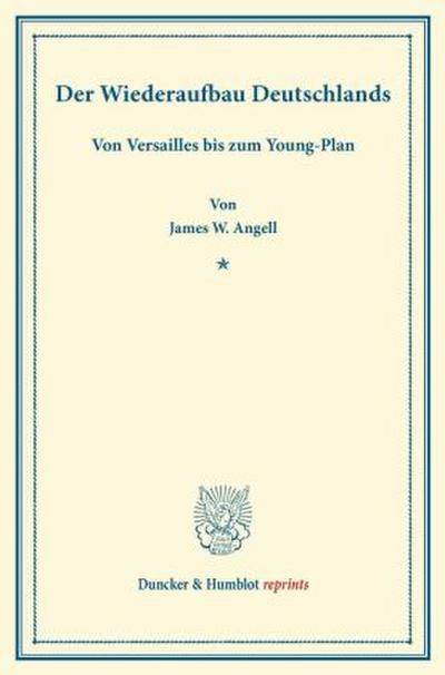 Der Wiederaufbau Deutschlands