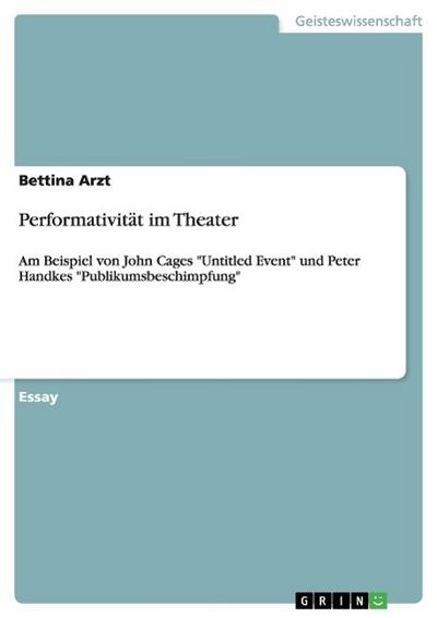 Performativität im Theater