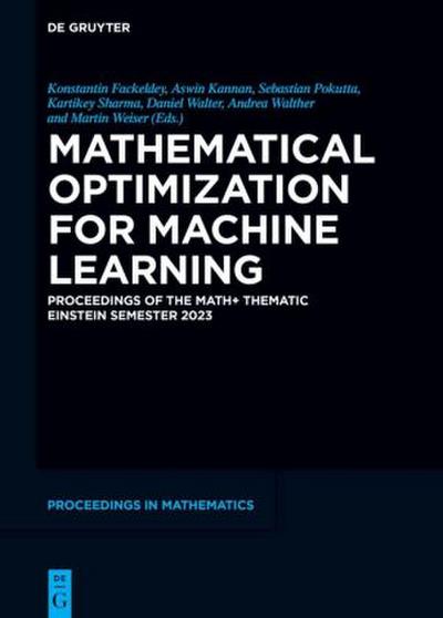 Mathematical Optimization for Machine Learning