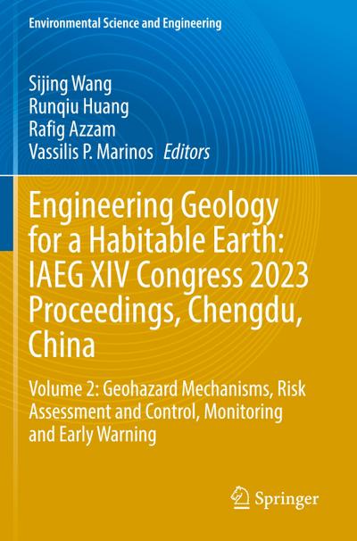 Engineering Geology for a Habitable Earth: IAEG XIV Congress 2023 Proceedings, Chengdu, China