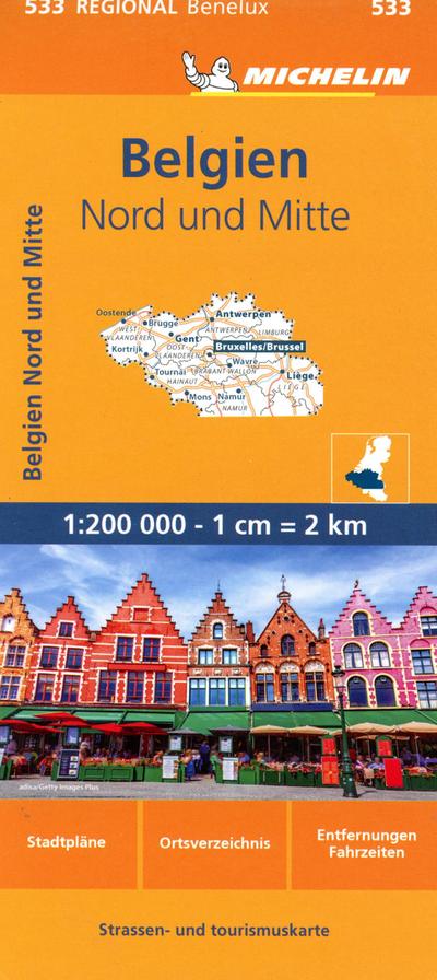 Michelin Belgien Nord und Mitte. 1:200.000