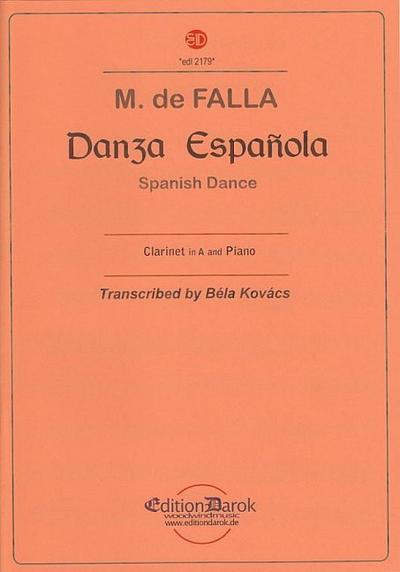 Danza Espanola (Spanish Dance)for clarinet in A and piano