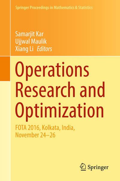 Operations Research and Optimization