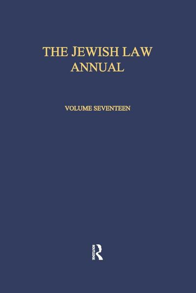 The Jewish Law Annual Volume 17