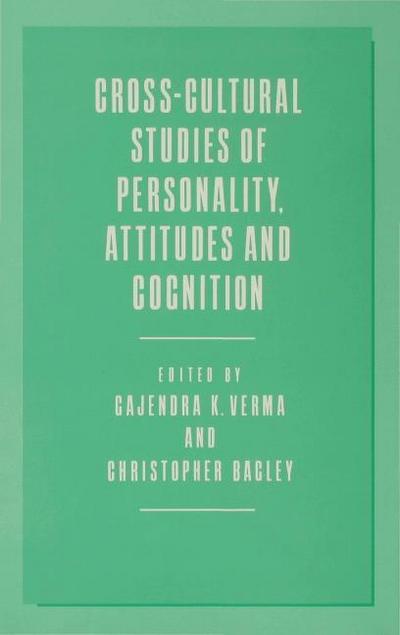 Cross-Cultural Studies of Personality, Attitudes and Cognition