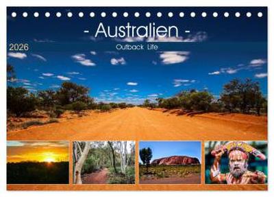 Outback Life - Australien (Tischkalender 2026 DIN A5 quer), CALVENDO Monatskalender