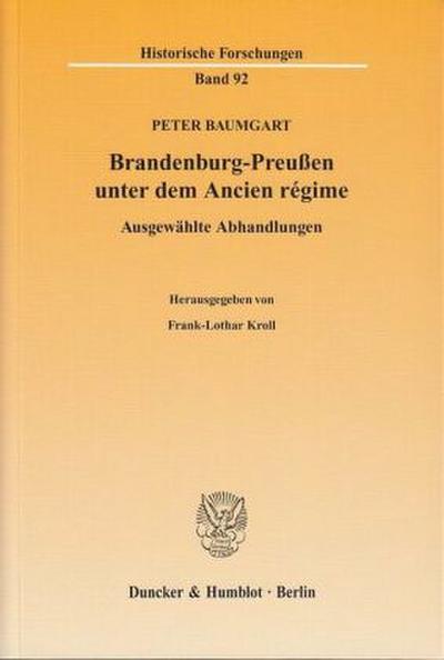Brandenburg-Preußen unter dem Ancien régime