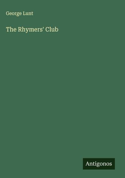 The Rhymers’ Club
