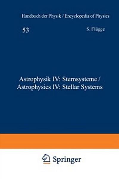 Astrophysik IV: Sternsysteme / Astrophysics IV: Stellar Systems