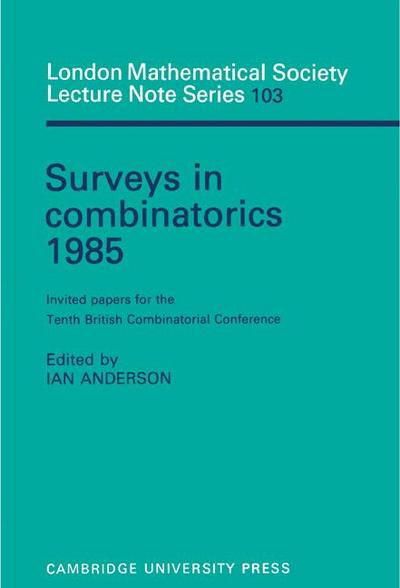 Surveys in Combinatorics 1985