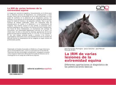La IRM de varias lesiones de la extremidad equina