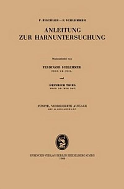 Anleitung zur Harnuntersuchung