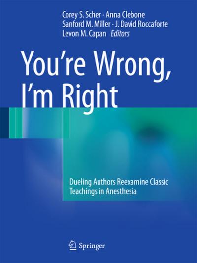You¿re Wrong, I¿m Right