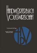 Handwörterbuch der Volkswirtschaft