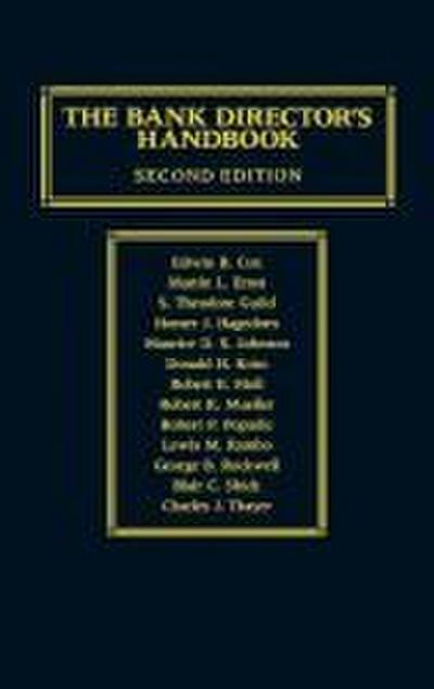 The Bank Director’s Handbook