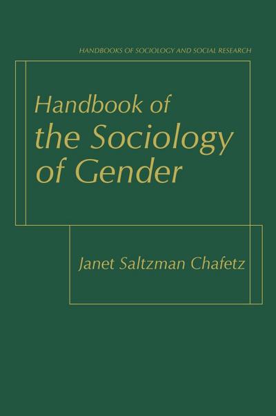 Handbook of the Sociology of Gender