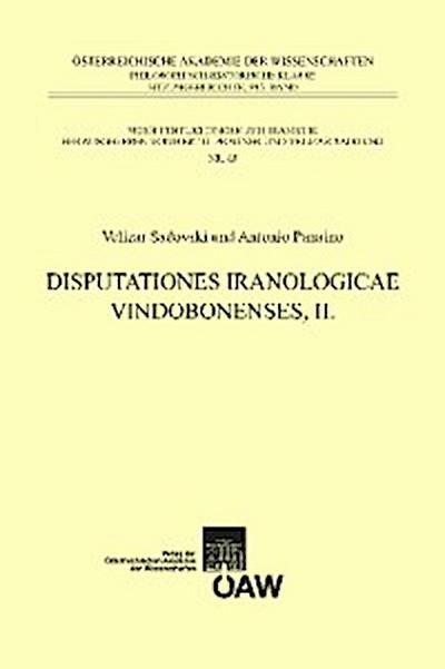 Disputationes Iranologicae Vindobonenses, II.