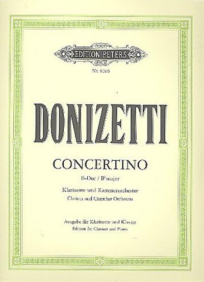 Concertino for Clarinet in B Flat (Ed. for Clarinet and Piano by the Composer)