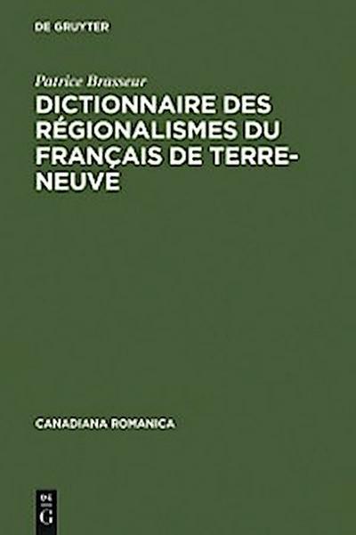 Dictionnaire des régionalismes du français de Terre-Neuve