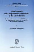 Abgabenhoheit der Europäischen Gemeinschaft in der Umweltpolitik.